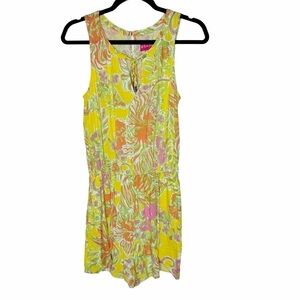 Lilly Pulitzer for Target Challis Romper in Happy Place Print Small